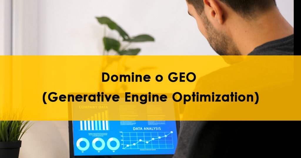 Gráfico ilustrativo sobre o conceito de Generative Engine Optimization (GEO) comparado ao SEO tradicional