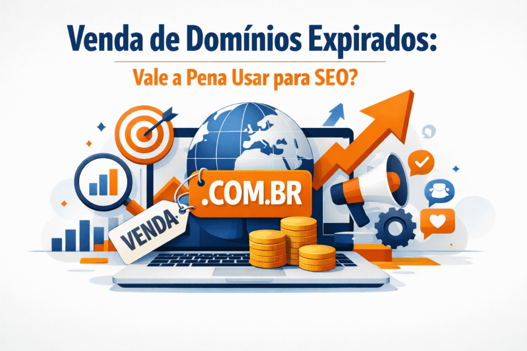 Venda de domínios expirados .com.br com autoridade para SEO e projetos digitais